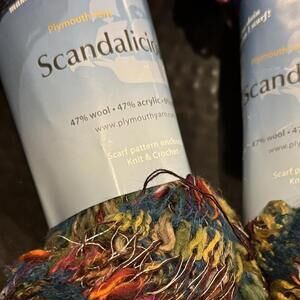 Plymouth Scandalicious yarn. Lot of 3 skeins.